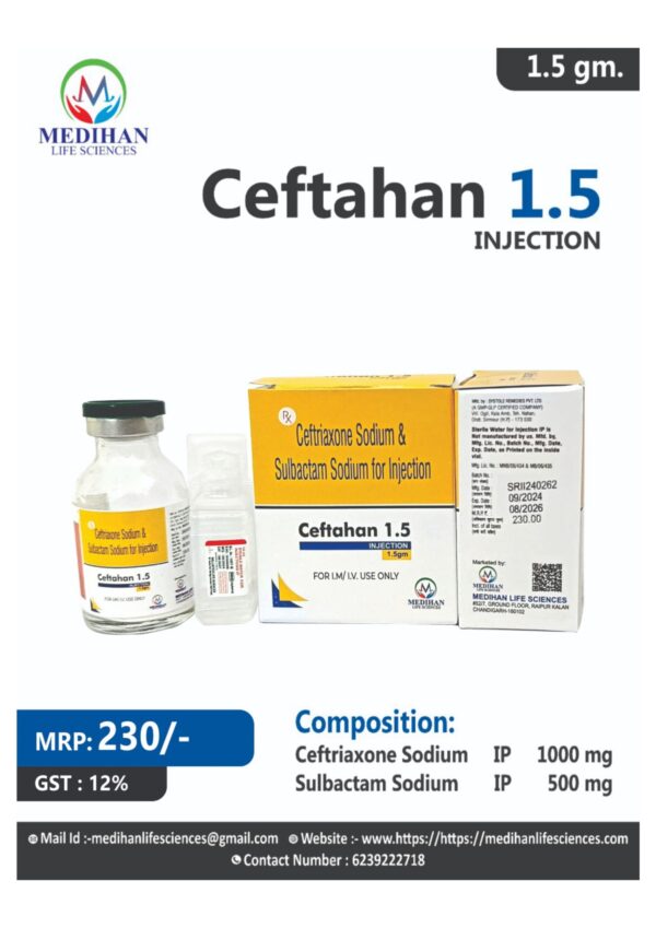 ceftahan 1.5 injection